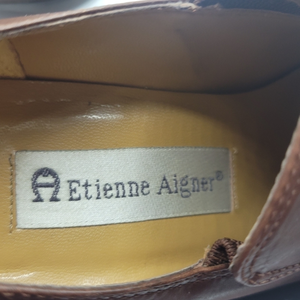 Etienne Aigner all leather upper sterling heels size 5 1/2 M - Picture 4 of 14